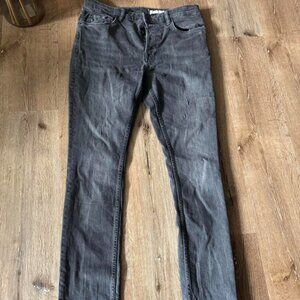 AllSaints Gray Joey Skinny Low Rise Mens Size W32‎